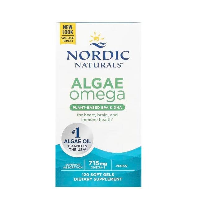 Algae Omega, 715mg Omega 3 – 120 softgels