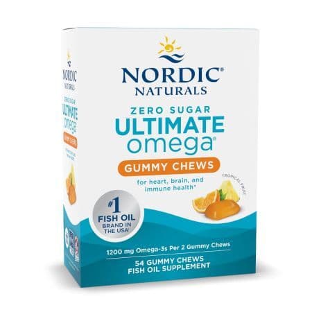 Ultimate Omega Gummy Chews, 1200mg Tropical Fruit - 54 gummies