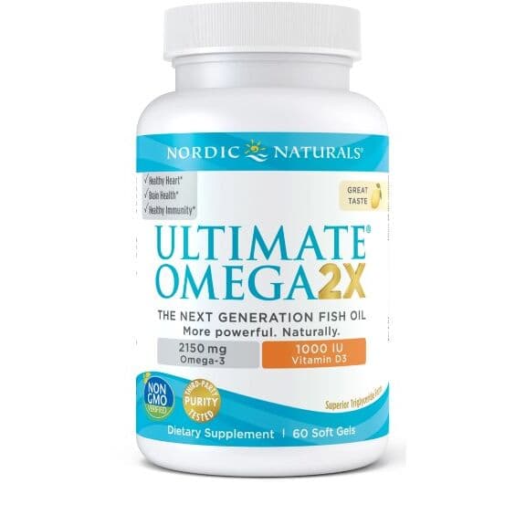 Ultimate Omega 2X with Vitamin D3, 2150mg Lemon - 60 softgels