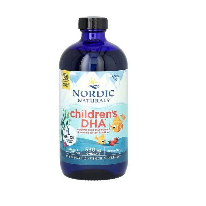 Children's DHA, 530mg Omega-3 Strawberry - 473 ml.