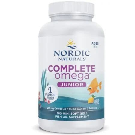 Nordic Naturals - Complete Omega Junior 283 mg  (180 Softgels, Lemon)