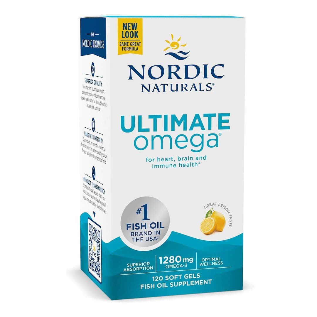 Ultimate Omega, 1280mg Lemon (EAN 768990027901) – 120 softgels