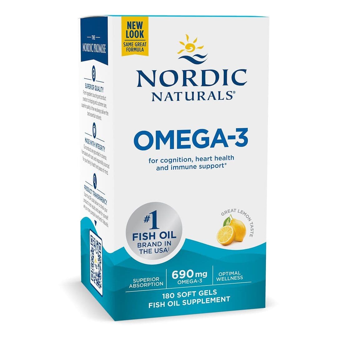 NORDIC NATURALS Omega-3, 690 mg Lemon (180 sgels)