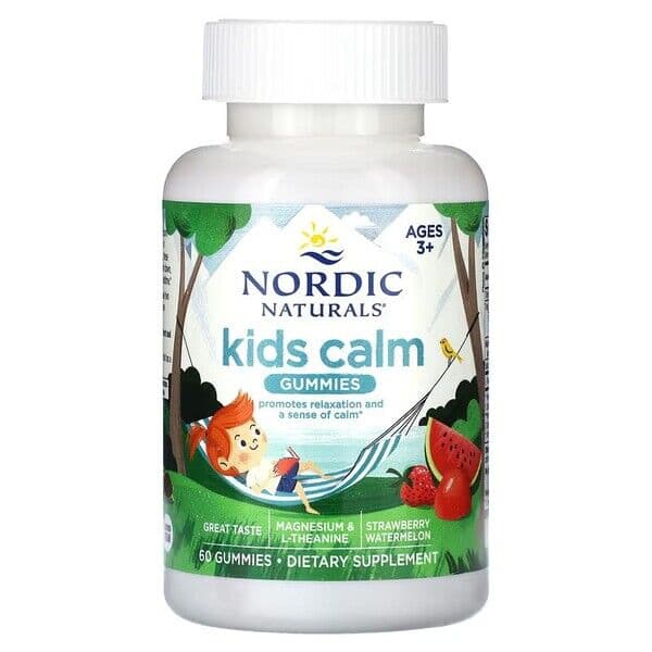 Kids Calm Gummies, Strawberry Watermelon – 60 gummies