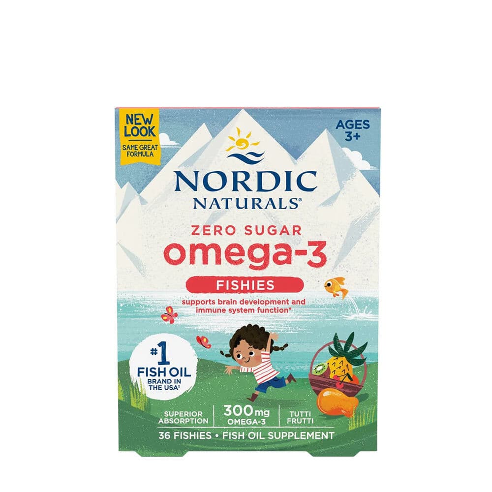 Nordic Omega-3 Fishies, 300mg Yummy Tutti Frutti Taste - 36 fishies