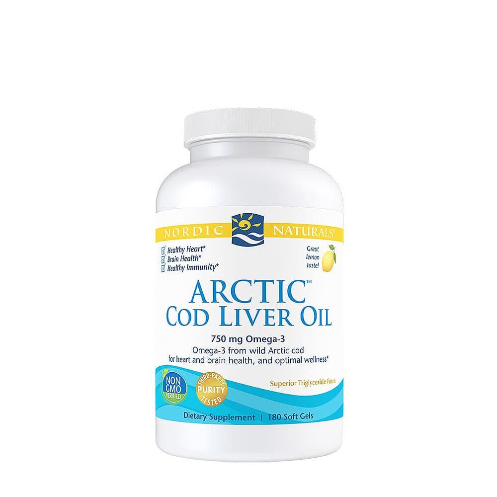 Arctic Cod Liver Oil, 750mg Lemon - 180 softgels