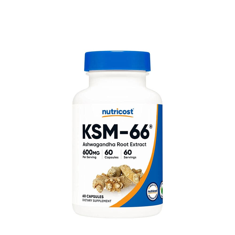 Nutricost KSM-66 Ashwagandha Root Extract 600mg - 60 Veggie Capsules