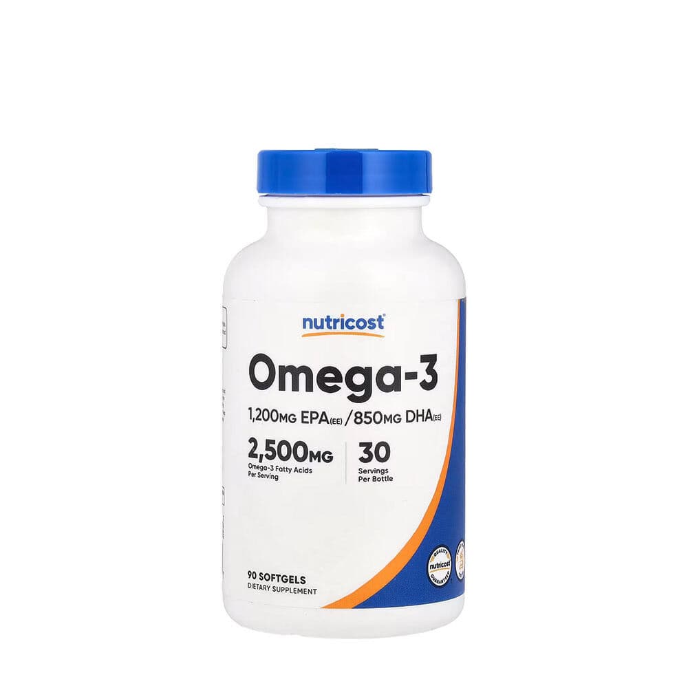 Nutricost Omega-3 2500 mg (90 Softgels)