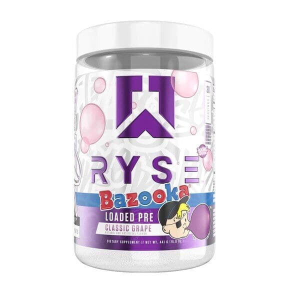 RYSE – Loaded Pre, Bazooka Classic Grape (EAN 850041914350) – 438g