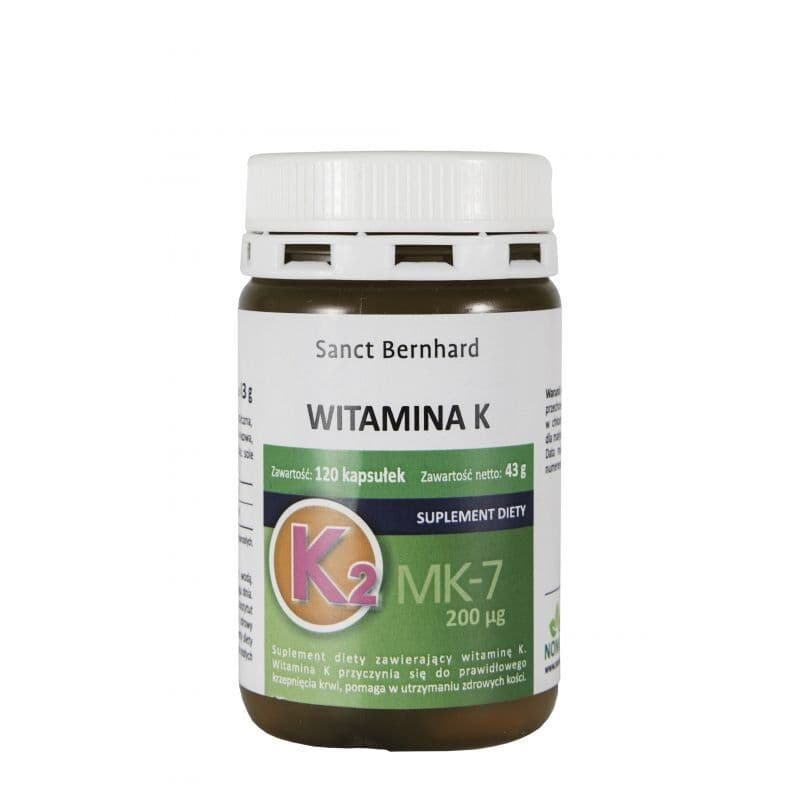 KRAUTERHAUS SANCT BERNHARD Vitamin K2, 200 mcg (120 capsules)