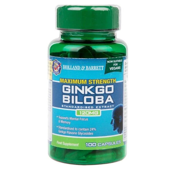 Maximum Strength Ginkgo Biloba, 120mg – 100 Kapseln