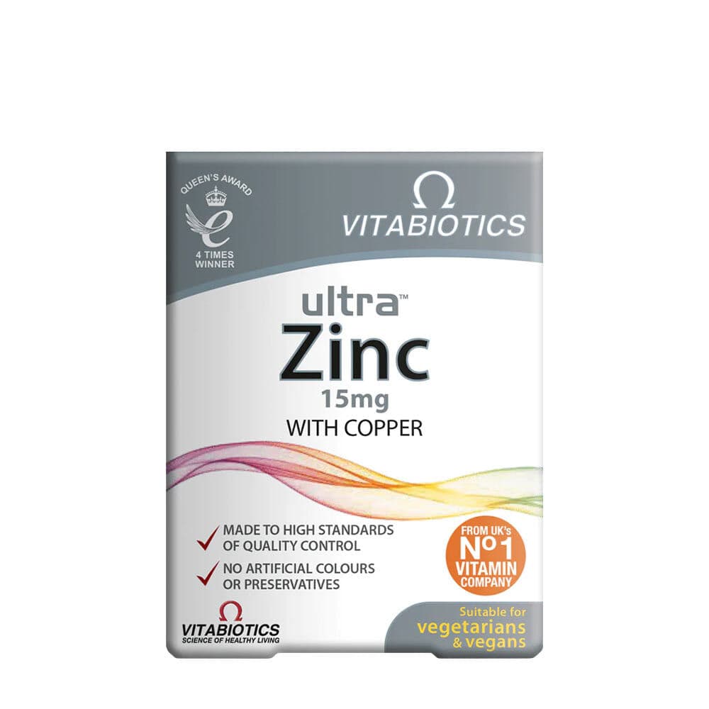 Vitabiotics Ultra Zinc 15 mg (60 tabletten)