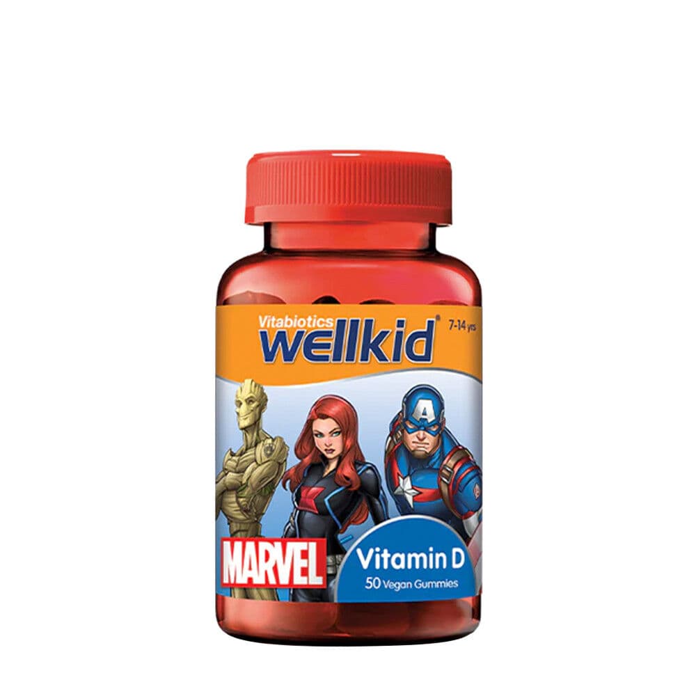 Vitabiotics Wellkid Marvel Vitamin D gummies (50 gummies, Strawberry)
