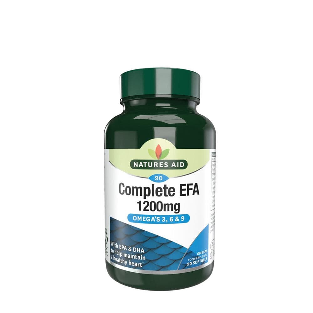 Natures Aid Complete EFA 1200 mg (Omega 3, 6 + 9) (90 Softgels)