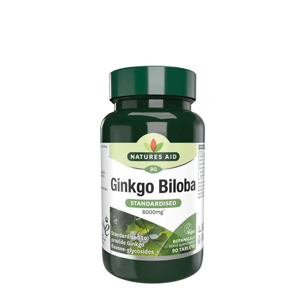 Natures Aid Ginkgo Biloba Standardised 120 mg (90 tabletten)