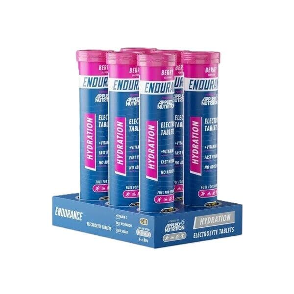 Endurance Hydration Electrolyte Effervescent Tablets, Berry – 6 x 20 tabs