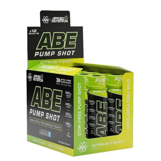 ABE Pump Shot, Citrus Twist – 12 x 100 ml