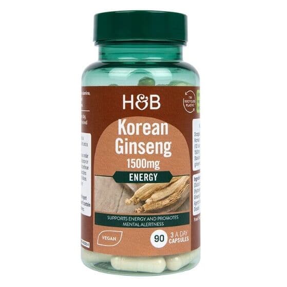 Korean Ginseng, 1500mg – 90 veg. Kapseln