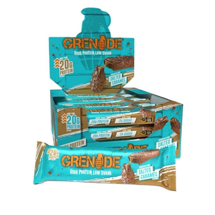 Protein barer, Chocolate Chip Salted Caramel - 12 x 60g