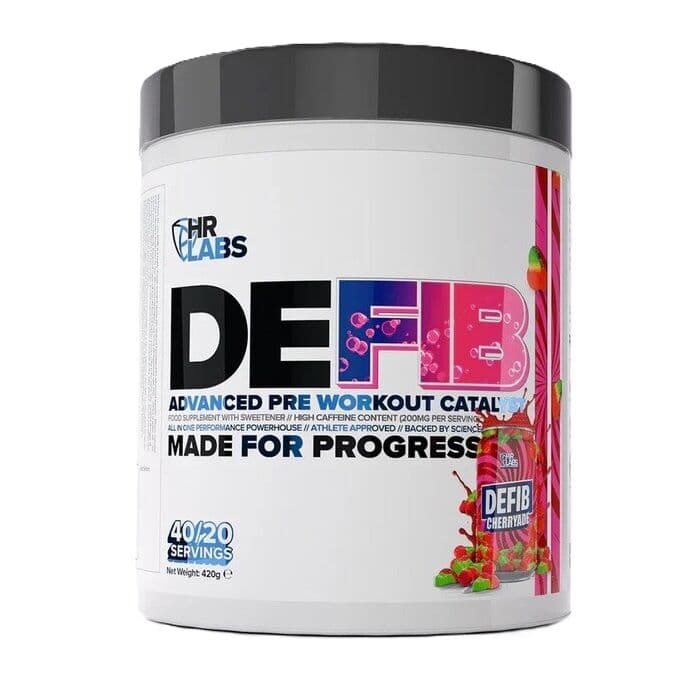 HR Labs – Defib Advanced Pre Workout Catalyst, Cherryade – 420g