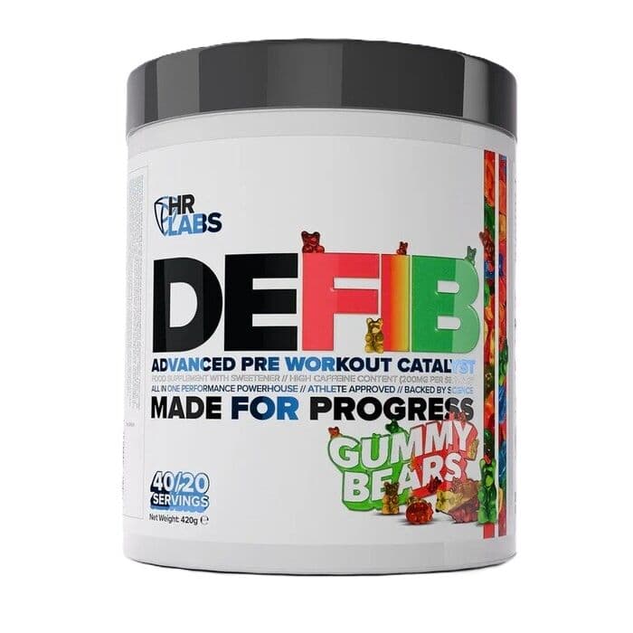 HR Labs – Defib Advanced Pre Workout Catalyst, Gummy Bears – 420g