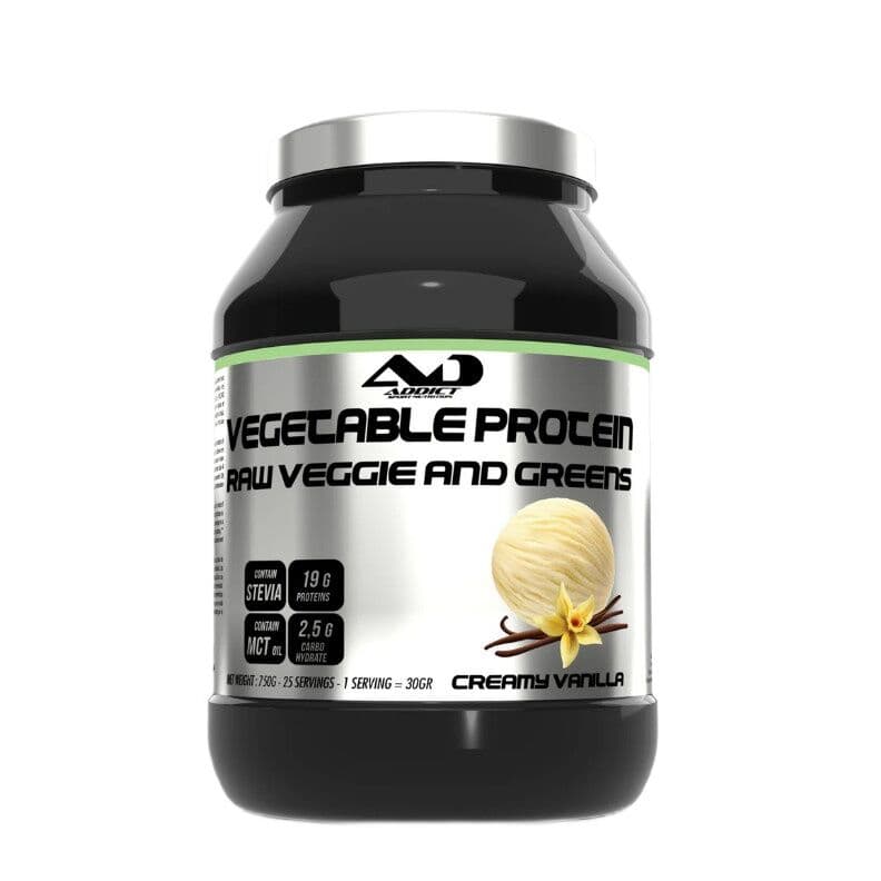 Vegetable Protein Raw Veggie and Greens, Creamy Vanilla – 750g