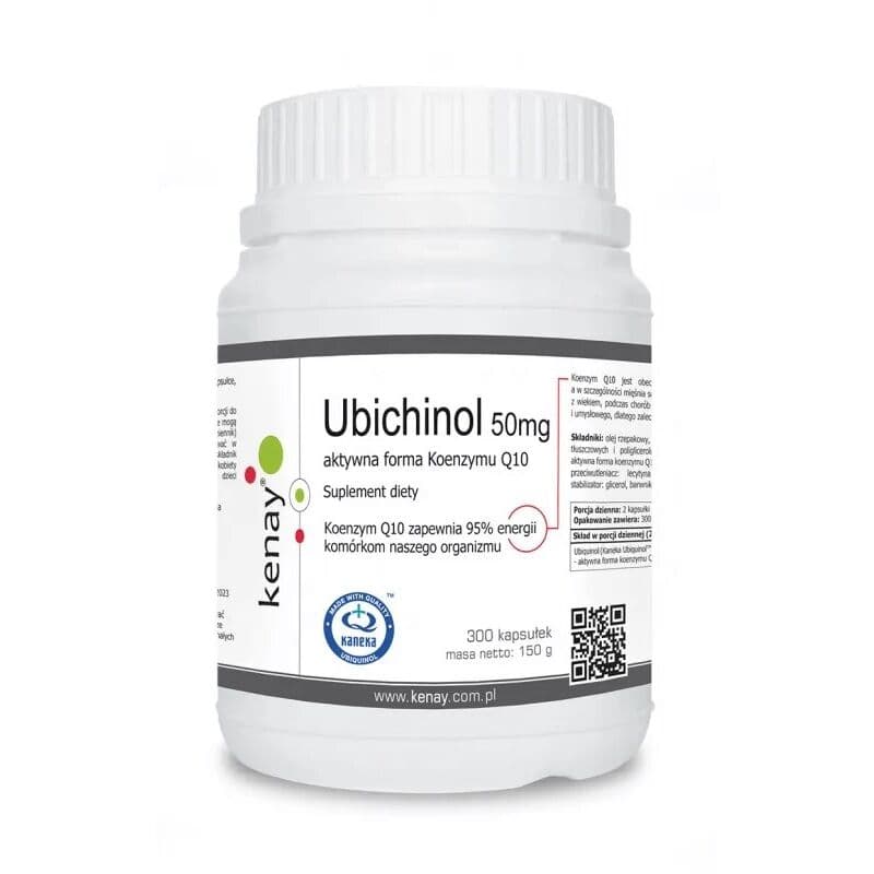 KENAY Ubiquinol Active Coenzyme Q10, 50 mg (300 kapsler)