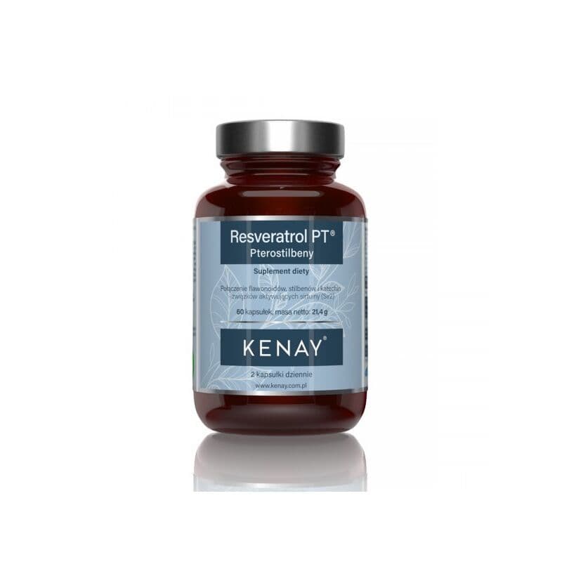 KENAY Resveratrol PTTM Pterostilbeny (60 kapsler)