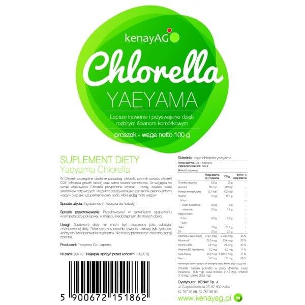 KENAY Chlorella YAEYAMA pulver (100 g / 3,527 oz.)