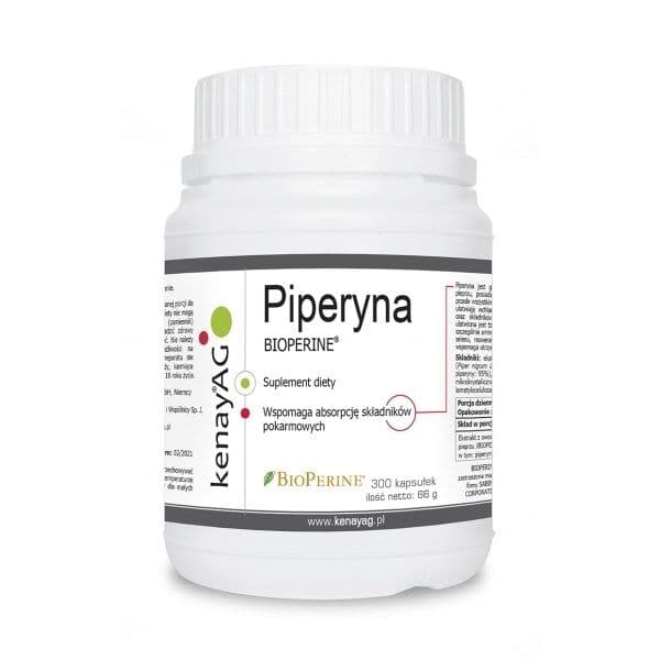 KENAY Piperine BIOPERINE black pepper extract (300 caps)