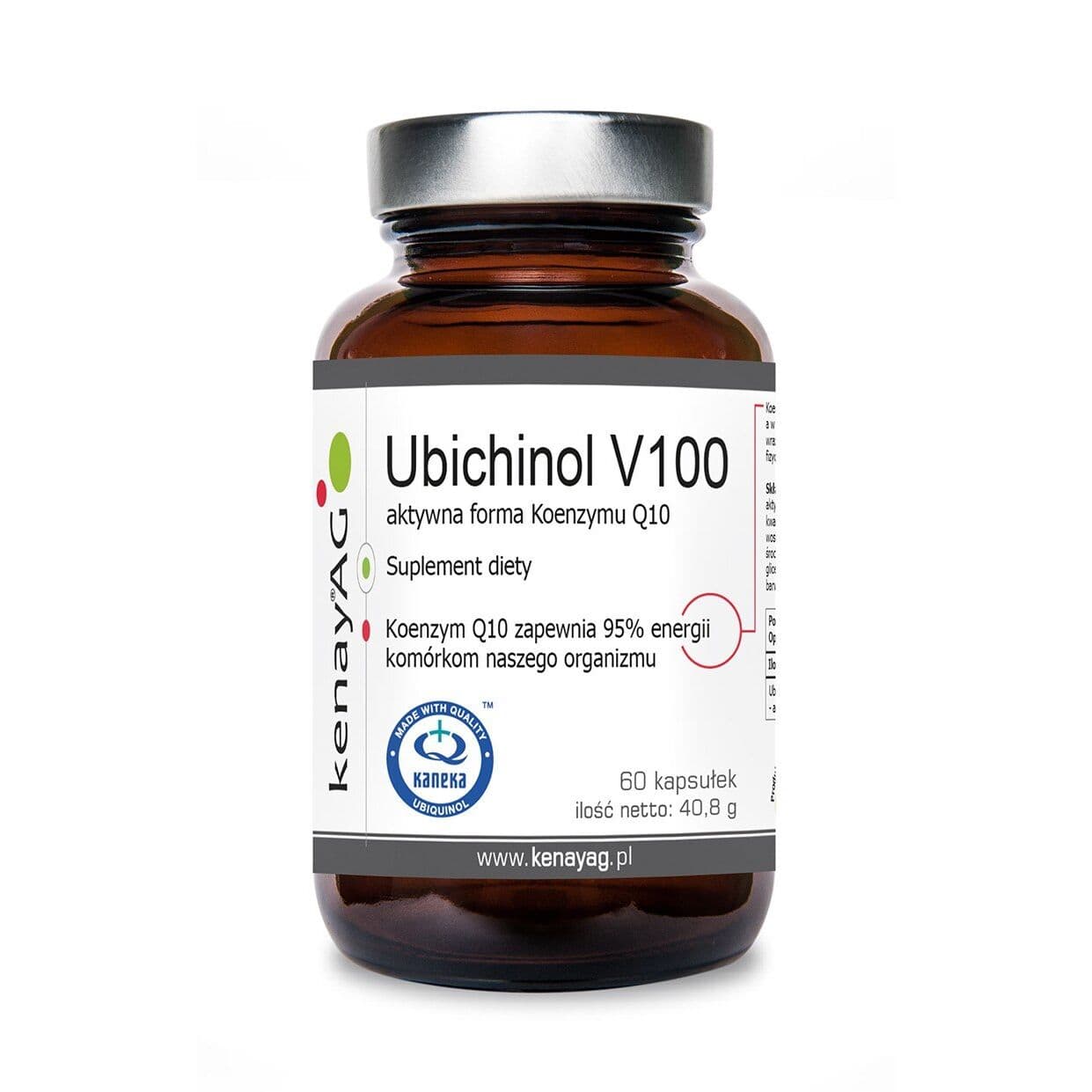 KENAY Ubiquinol V100 Active Coenzyme Q10, 100 mg (60 kapsler)