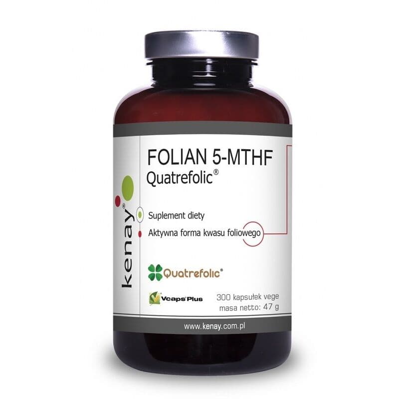 KENAY FOLATE 5-MTHF active folic acid Quatrefolic (300 kapsler)