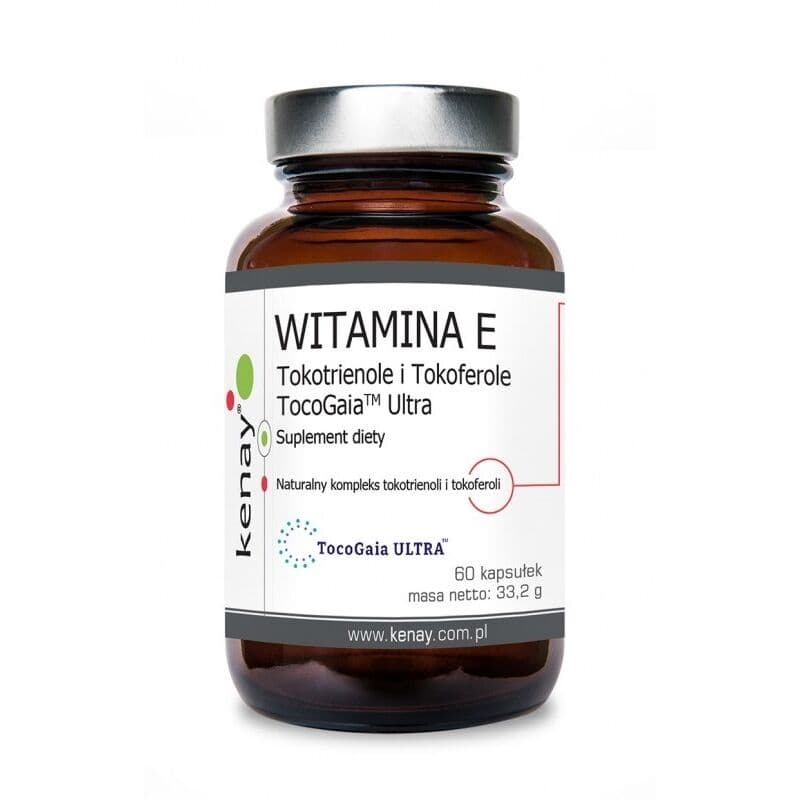 KENAY Vitamin E Tocotrienols and Tocopherols TocoGaia Ultra (60 kapsler)