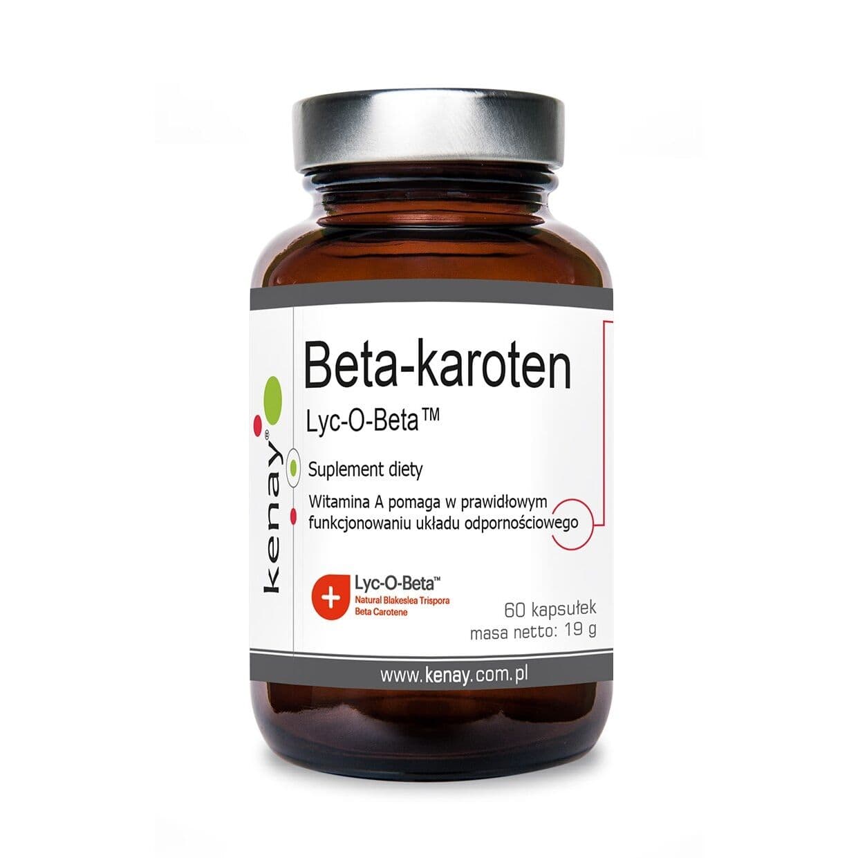 KENAY Beta karoten (Prowitamina A) Lyc-O-Beta (60 kapsler.)