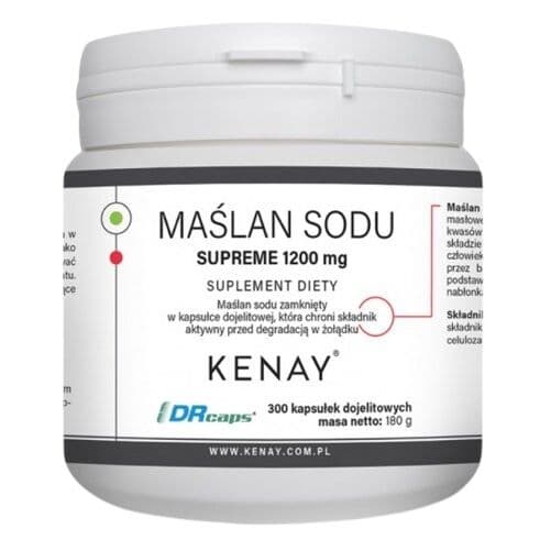 KENAY Sodium Butyrate SUPREME 1200 mg (300 kapsler)