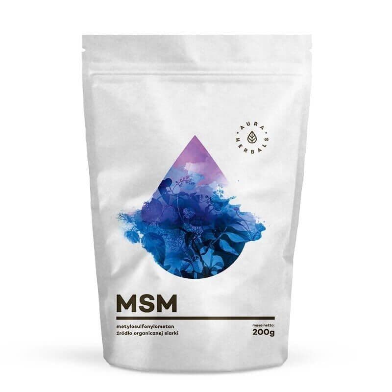 AURA HERBALS MSM, Organic Sulphur Compound (200 g / 7,055 oz.)