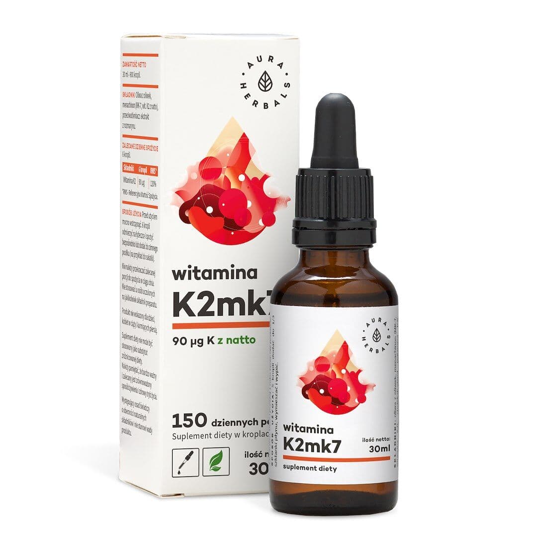 AURA HERBALS Vitamin K2, 90 mcg (30 ml / 1 fl. oz.)