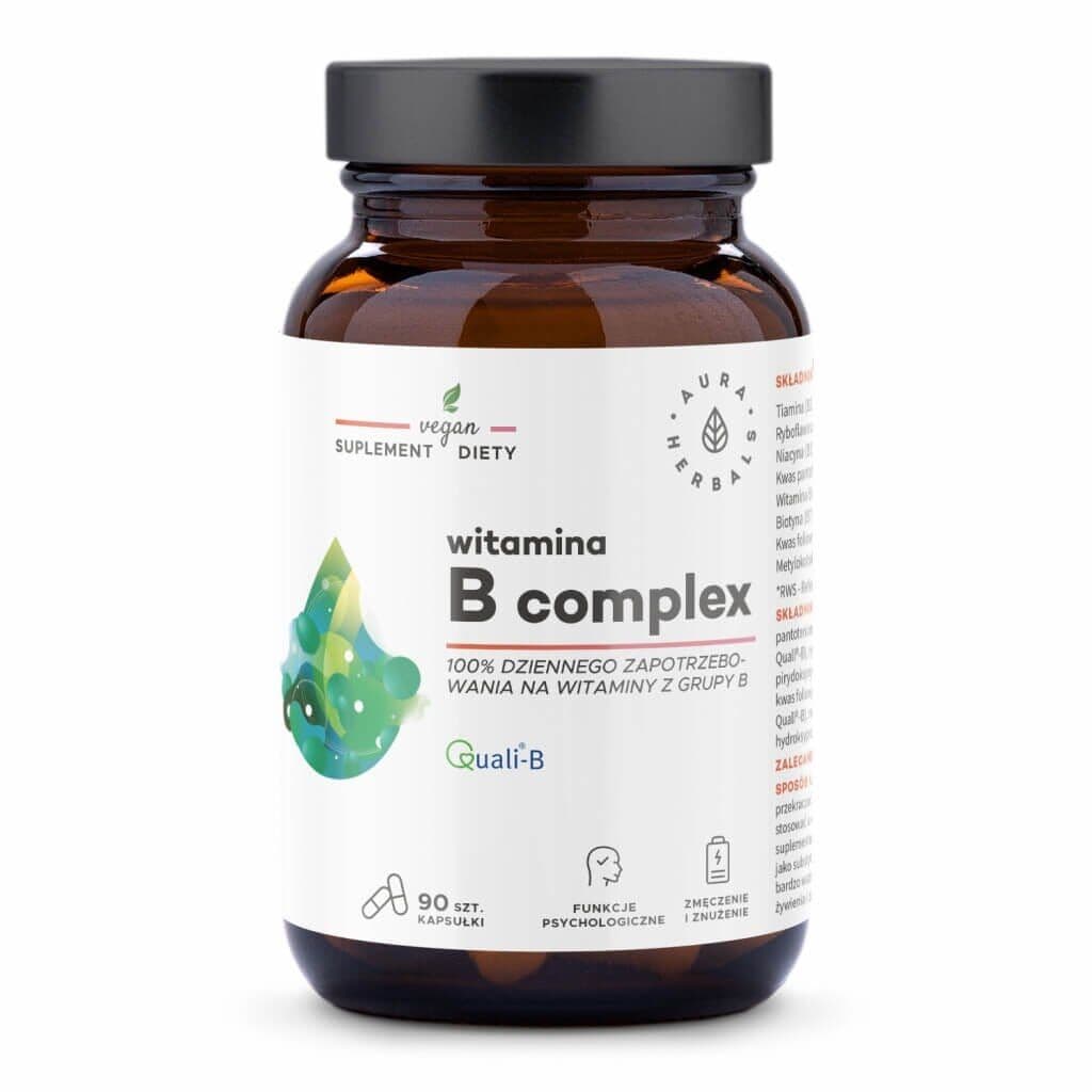 AURA HERBALS Vitamin B Complex (90 kapsler)