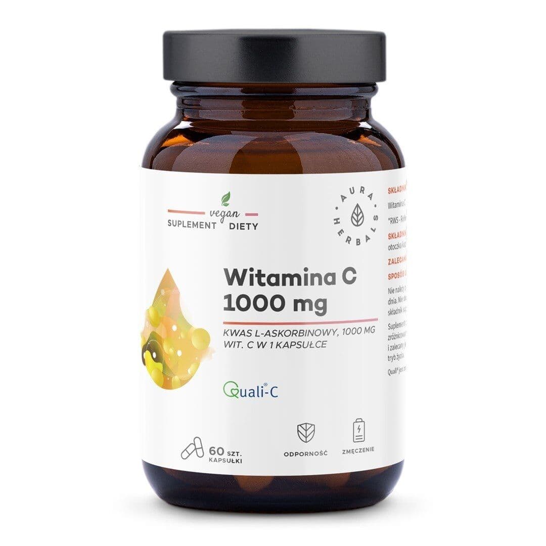 AURA HERBALS Vitamin C, 1000 mg (60 kapsler)