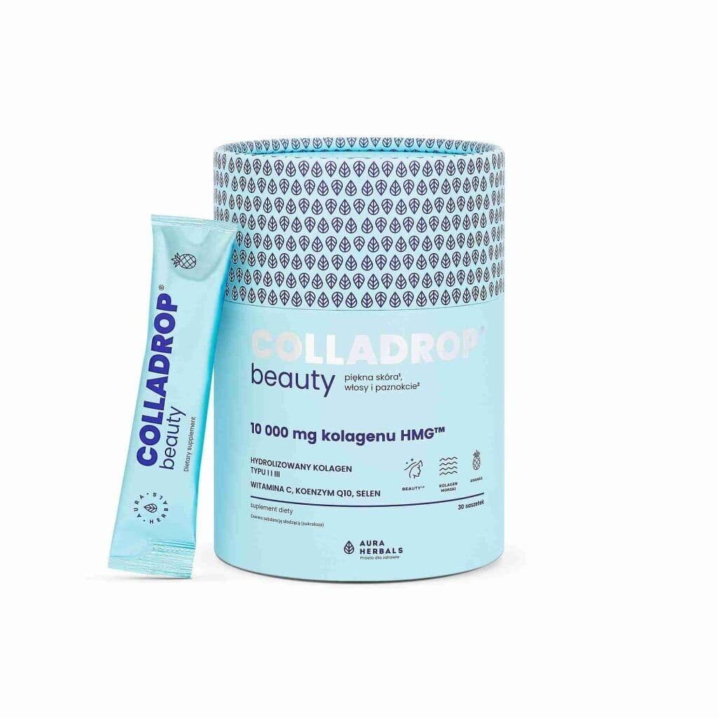 AURA HERBALS Colladrop® Beauty, HMG™ collagen 10000 mg, pineapple, sachets (30 pcs.)