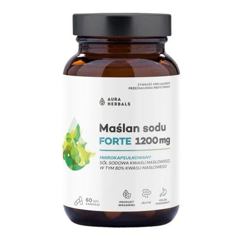 AURA HERBALS Sodium butyrate FORTE, 1200 mg microencapsulated (60 Kapseln)
