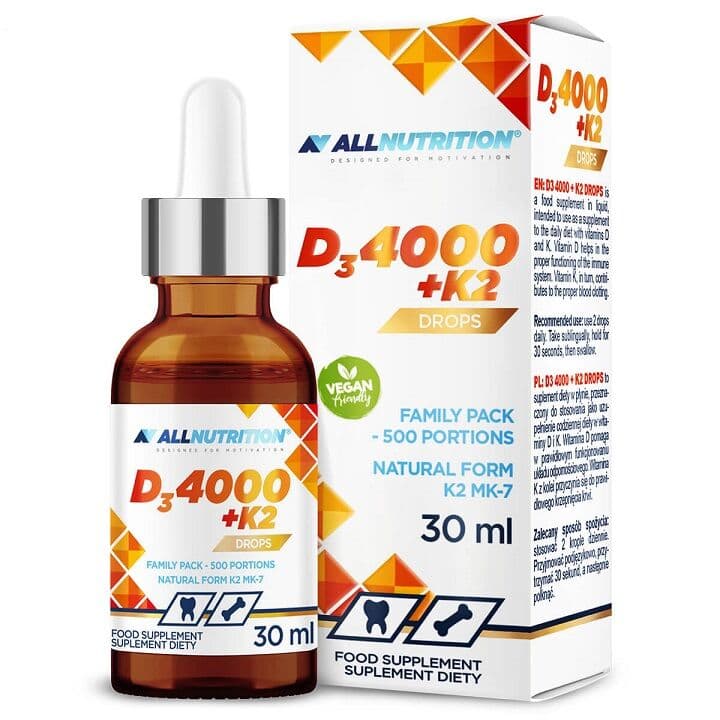Vit D3 4000 + K2 Drops – 30 ml.