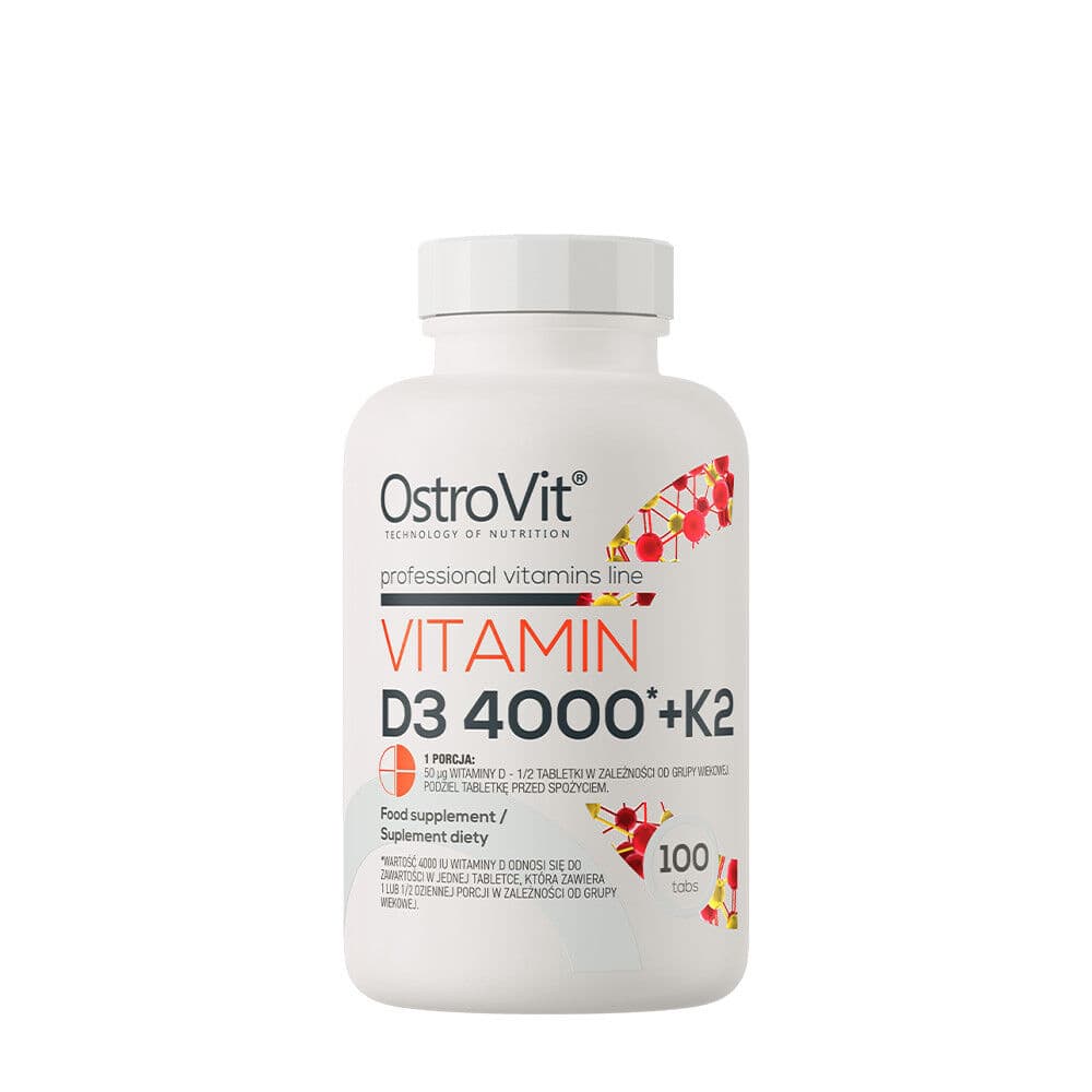 Vitamin D3 4000 + K2 – 100 tablets