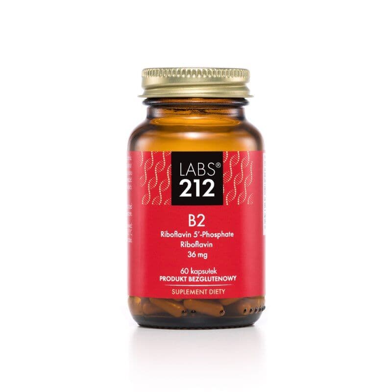 LABS212 Vitamin B2 Riboflavin 5'-Phosphate + Riboflavin (60 caps)