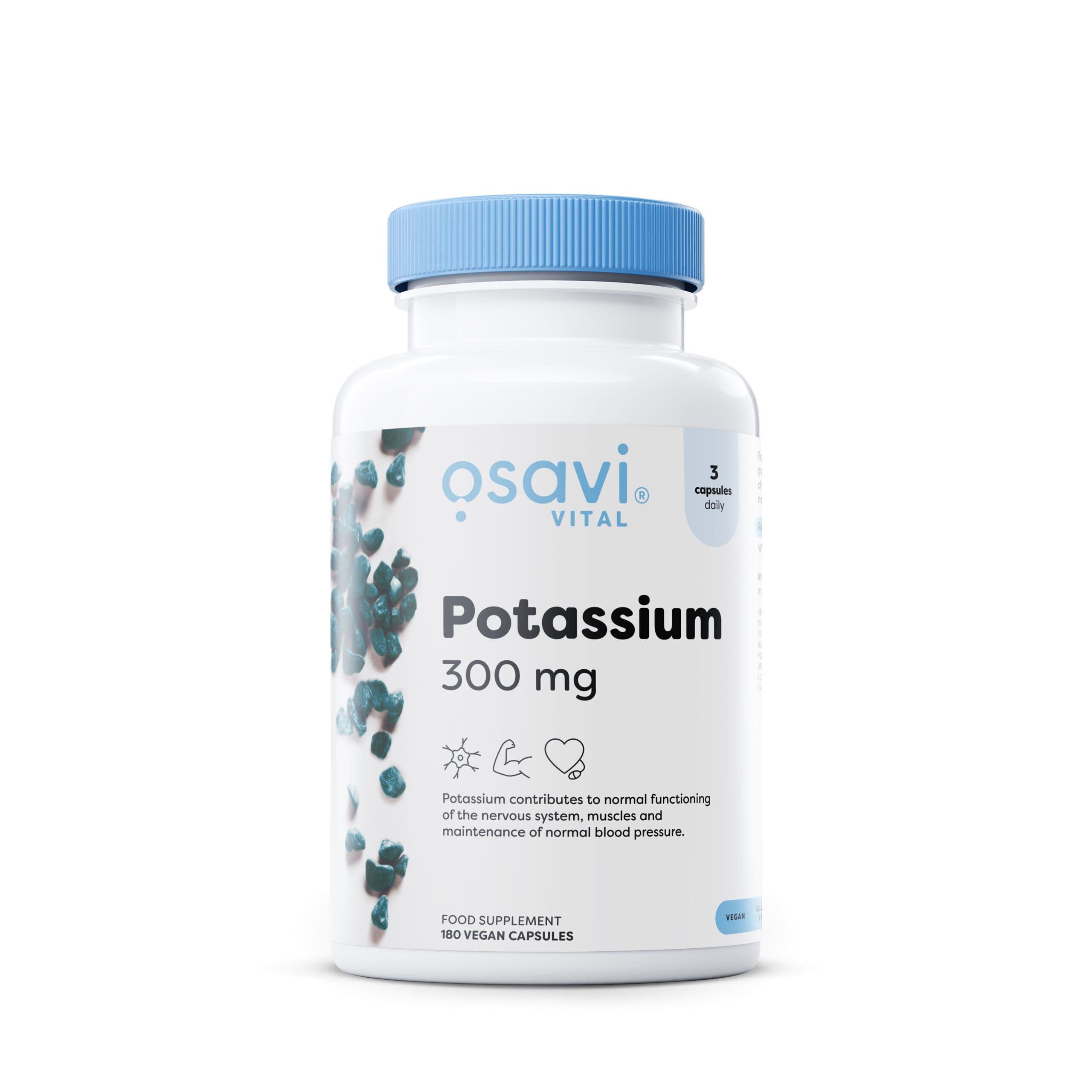 Potassium, 300mg – 180 vegan caps