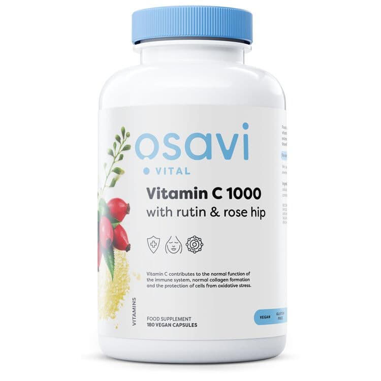 Vitamin C1000 with Rutin & Rose Hip – 180 vegan caps