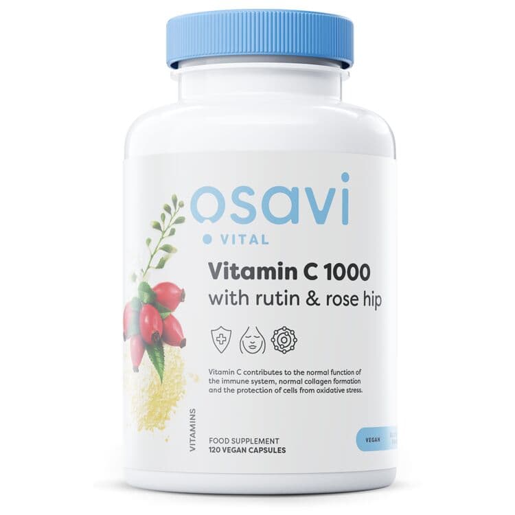 Vitamin C1000 with Rutin & Rose Hip – 120 veganistische capsules