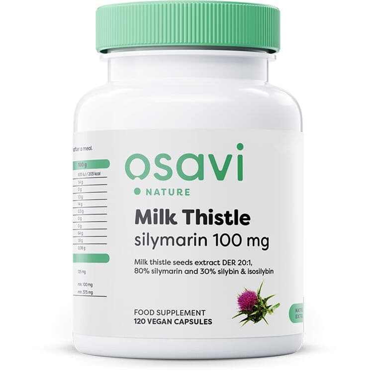 Milk Thistle, Silymarin 100mg – 120 vegan caps