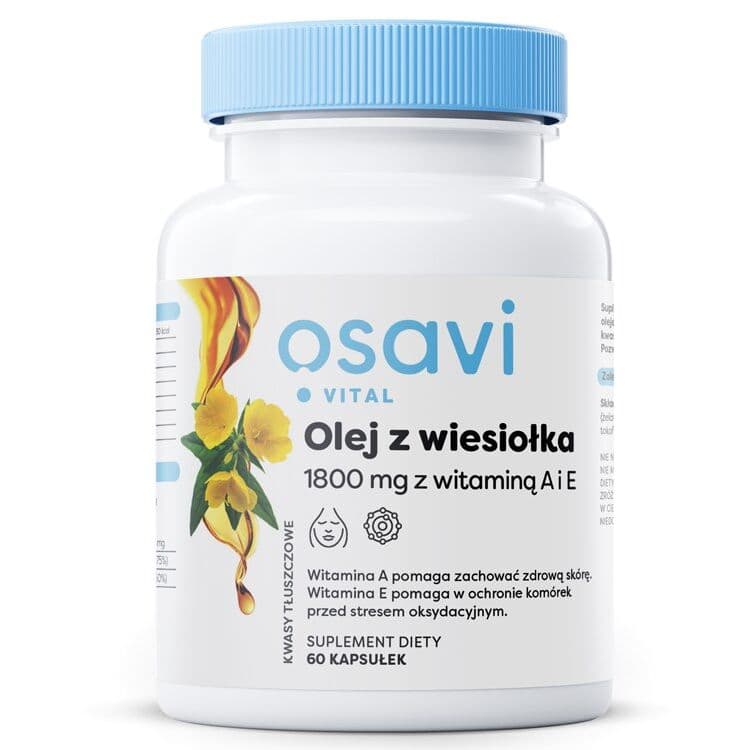 OSAVI Evening Primrose, 600 mg with vitamin A & E (60 caps)