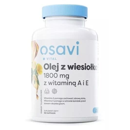 OSAVI Evening Primrose, 600 mg with vitamin A & E (180 caps)